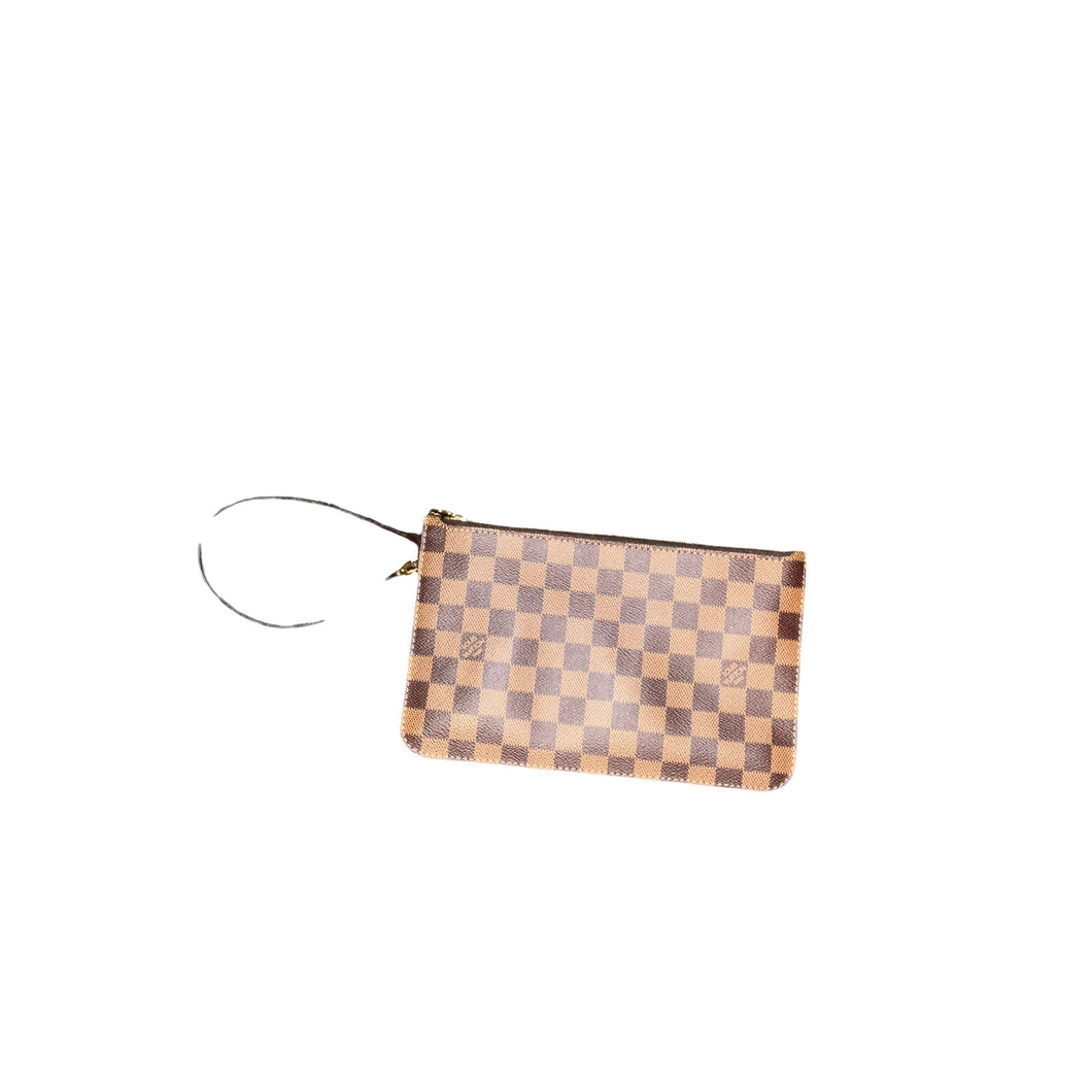 Louis Vuitton Damier Ebene Neverfull Pouch with Cerise - A World Of Goods  For You, LLC